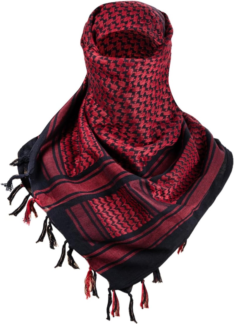 Free Soldier Scarf Military Shemagh Tactical Desert Keffiyeh Head Neck Scarf Arab Wrap with Tassel for Men Women - Image 1